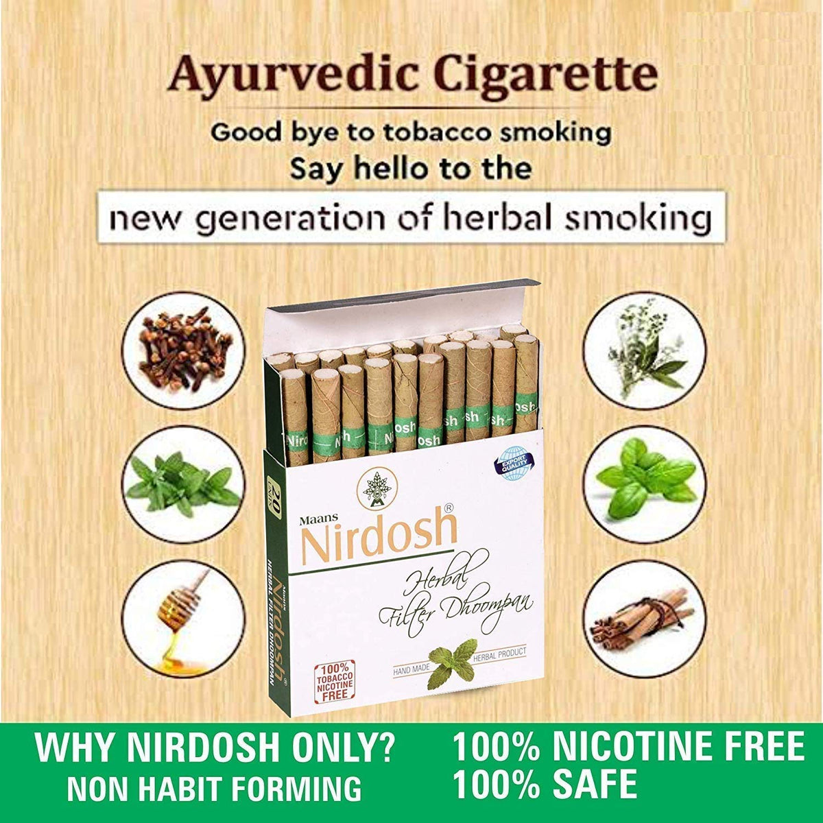nirdosh herbal cigarettes Nirdosh (Ayurvedic Smokes) nirdosh herbal cigarettes Nirdosh (Ayurvedic Smokes)