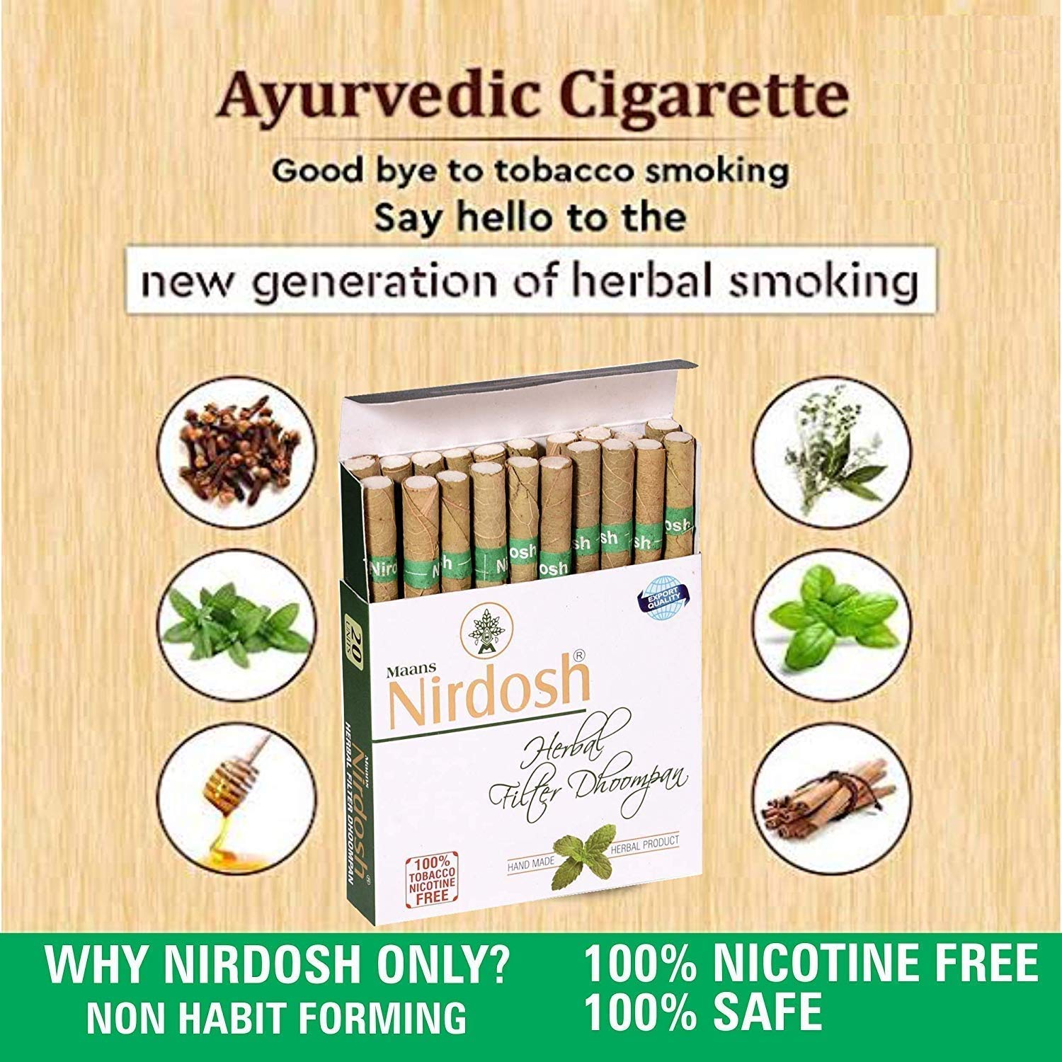 ayurvedic cigarettes Nirdosh (Ayurvedic Smokes) ayurvedic cigarettes Nirdosh (Ayurvedic Smokes)
